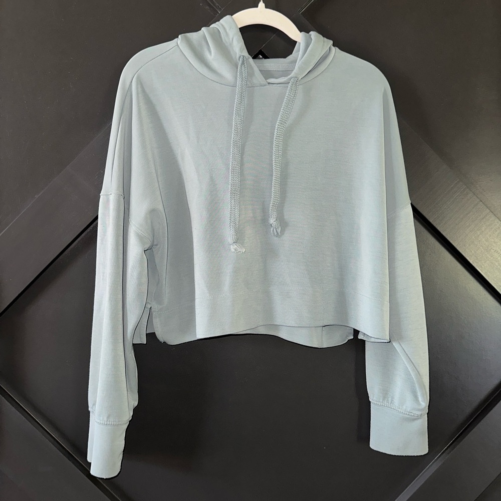Light Blue Hoodie Top